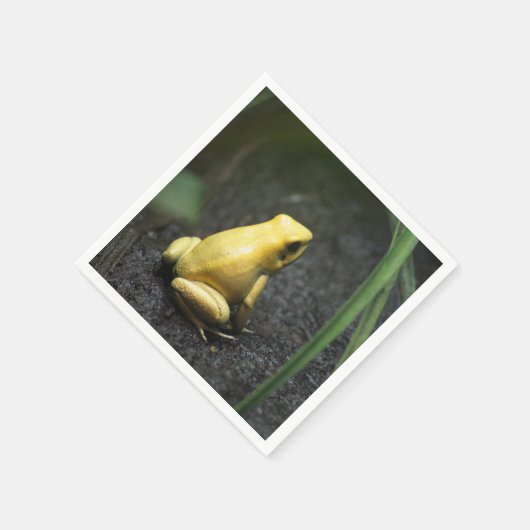 Serviette En Papier Grenouille jaune (Coin)