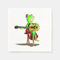 Grenouille Jouer de la guitare