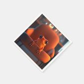 Serviette En Papier Grenouille orange (Coin)