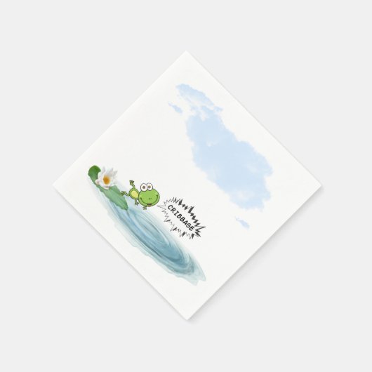 Serviette En Papier Grenouille-poubelle (Coin)