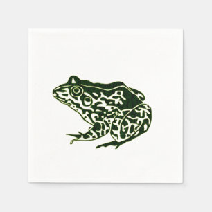 Serviette En Papier Grenouille verte