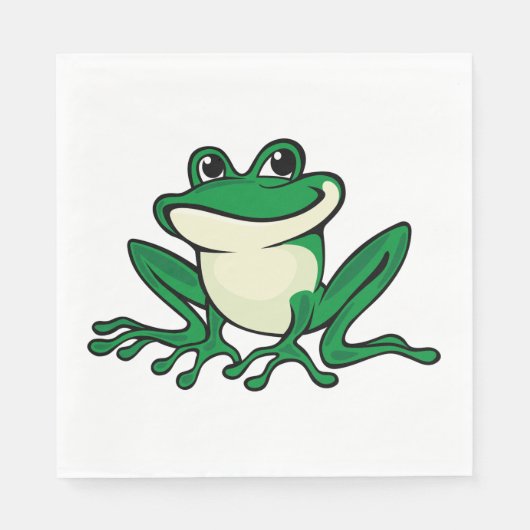 Serviette En Papier Grenouille verte (Devant)