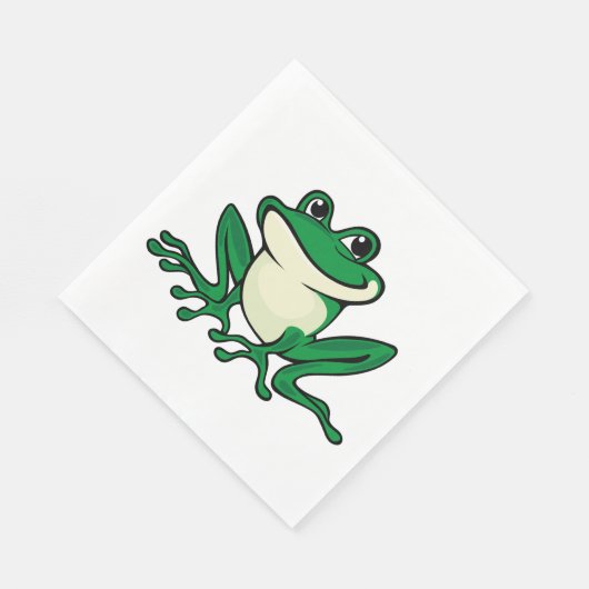 Serviette En Papier Grenouille verte (Coin)
