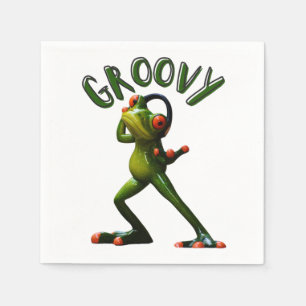 Serviette En Papier Grenouille verte super