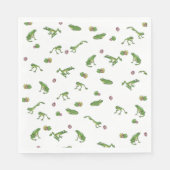 Serviette En Papier Grenouilles vertes (Devant)