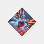 Serviette En Papier Grève de balle rouge de Bowling (Coin)