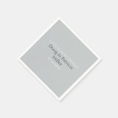 Serviette En Papier Grey Love Honor Cherish (Coin)