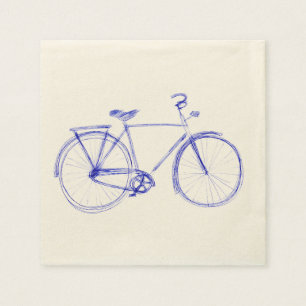 Serviette En Papier Griffonnage de bicyclette