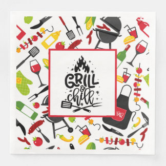 Serviette En Papier Grill Et Chill