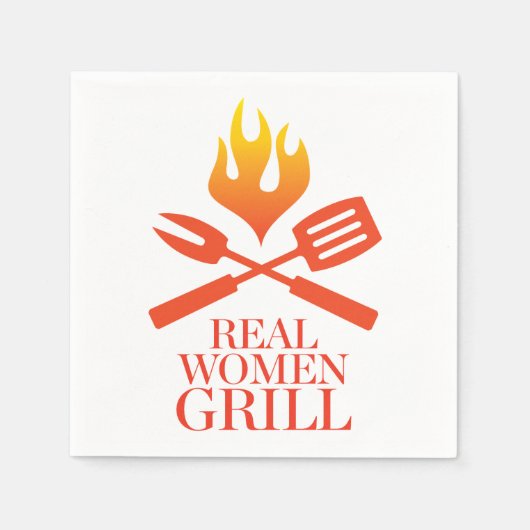 Serviette En Papier Grill femmes réelles (Devant)