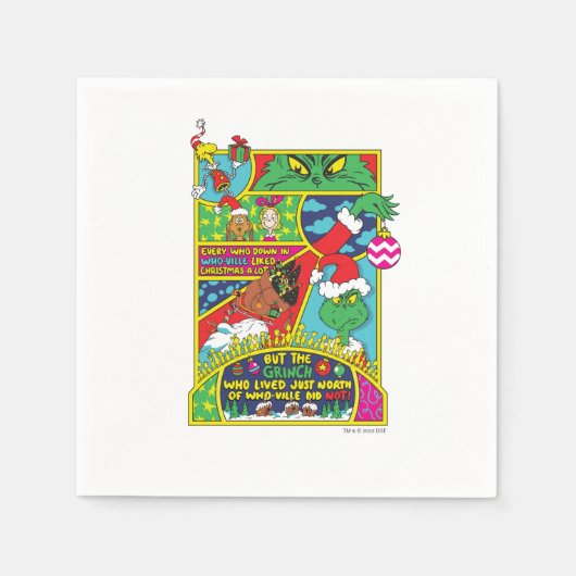 Serviette En Papier Grille | Graphique BD (Devant)