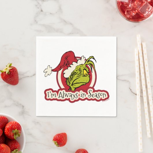 Serviette En Papier Grille | Je suis toujours en saison (En situation)