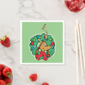 Serviette En Papier Grille | Max Christmas Wreath (En situation)