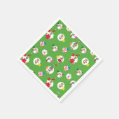Serviette En Papier Grille | Motif de points de Noël (Coin)