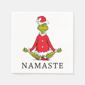 Serviette En Papier Grille | Namaste Santa Claus (Devant)