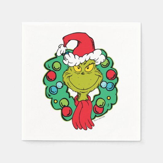 Serviette En Papier Grille | Vacances de Noël (Devant)