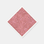 Serviette En Papier Grilles de Parties scintillant en or rose (Coin)