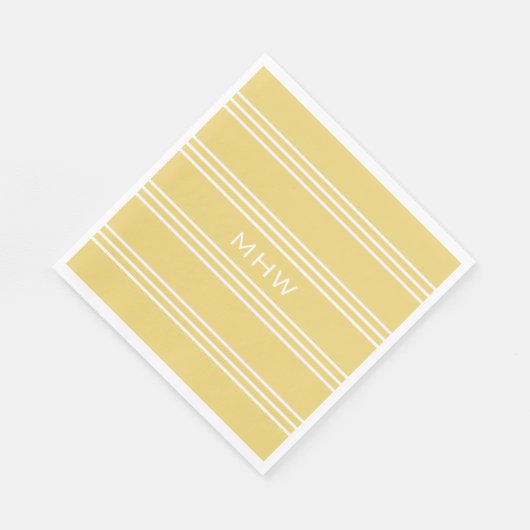 Serviette En Papier Grilles jaunes serviettes de papier monogramme per (Coin)