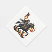 Serviette En Papier Grim Reaper Skeleton équitation Horse Flames (Coin)