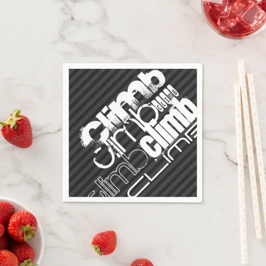 Serviette En Papier Grimpe ; Gris noir et foncé (En situation)