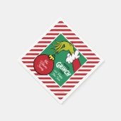 Serviette En Papier Grinch | Ornement Personnalisé (Coin)