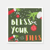 Serviette En Papier GRINCHY Mahjong Bénissez vos carreaux Napkins (Devant)