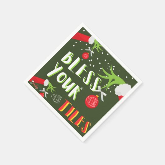 Serviette En Papier GRINCHY Mahjong Bénissez vos carreaux Napkins (Coin)