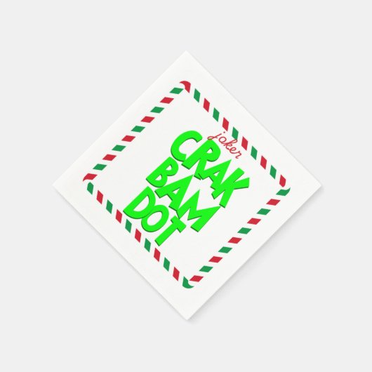 Serviette En Papier Grinchy Mahjong Napkins Crak Bam Dot! Joker (Coin)