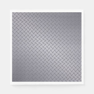 Serviette En Papier Gris Acier Tôle Diamantée