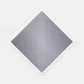Serviette En Papier Gris Acier Tôle Diamantée (Coin)