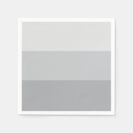 Serviette En Papier Gris argenté rayé (Devant)