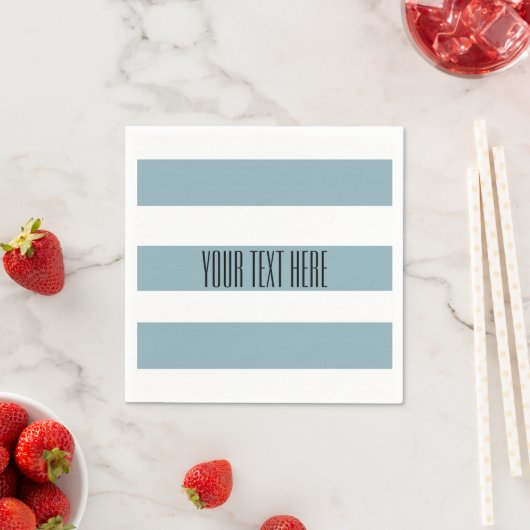 Serviette En Papier Gris Bleu (En situation)