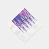 Serviette En Papier gris bleu Fuchsia (Coin)