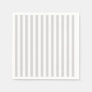 Serviette En Papier Gris clair et blanc