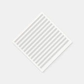 Serviette En Papier Gris clair et blanc (Coin)