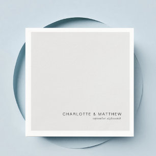 Serviette En Papier gris clair moderne