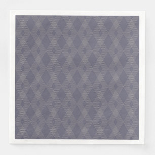 Serviette En Papier Gris, cool, tendance, simple, moderne zig zag moti