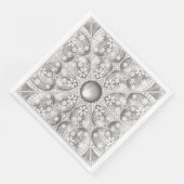 Serviette En Papier Gris dentée céramique (Coin)