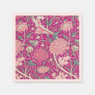 Serviette En Papier Gris en rose