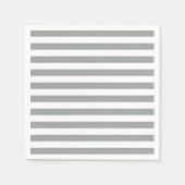 Serviette En Papier Gris et blanc (Devant)