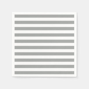 Serviette En Papier Gris et blanc