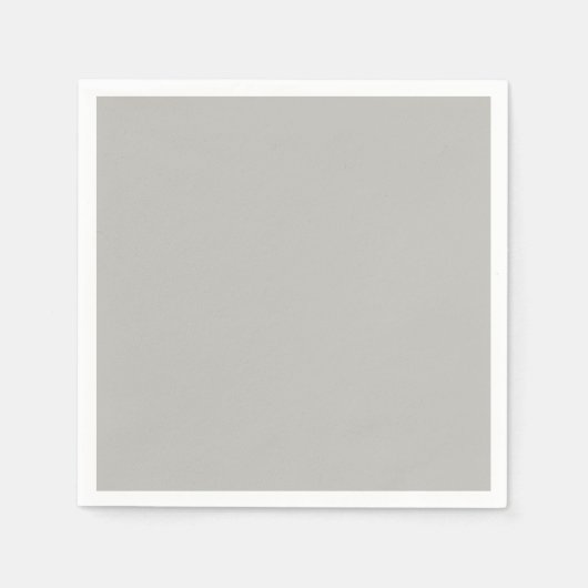 Serviette En Papier Gris Français Clair Uni (Devant)