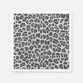 Serviette En Papier Gris léopard et gris clair (Devant)