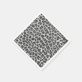 Serviette En Papier Gris léopard et gris clair (Coin)