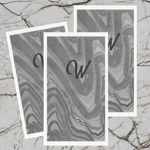 Serviette En Papier Gris monochromatique naturel moderne Abstrait