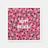 Serviette En Papier Gris rose gris rose personnalisé Jelly Bean (Devant)