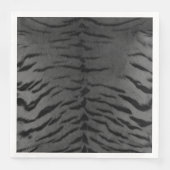 Serviette En Papier Gris Tigre Peau Imprimer (Devant)