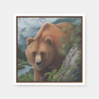 Serviette En Papier Grizzly Bear