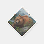 Serviette En Papier Grizzly Bear (Coin)