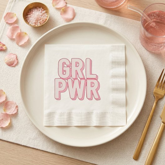 SERVIETTE EN PAPIER GRL PWR